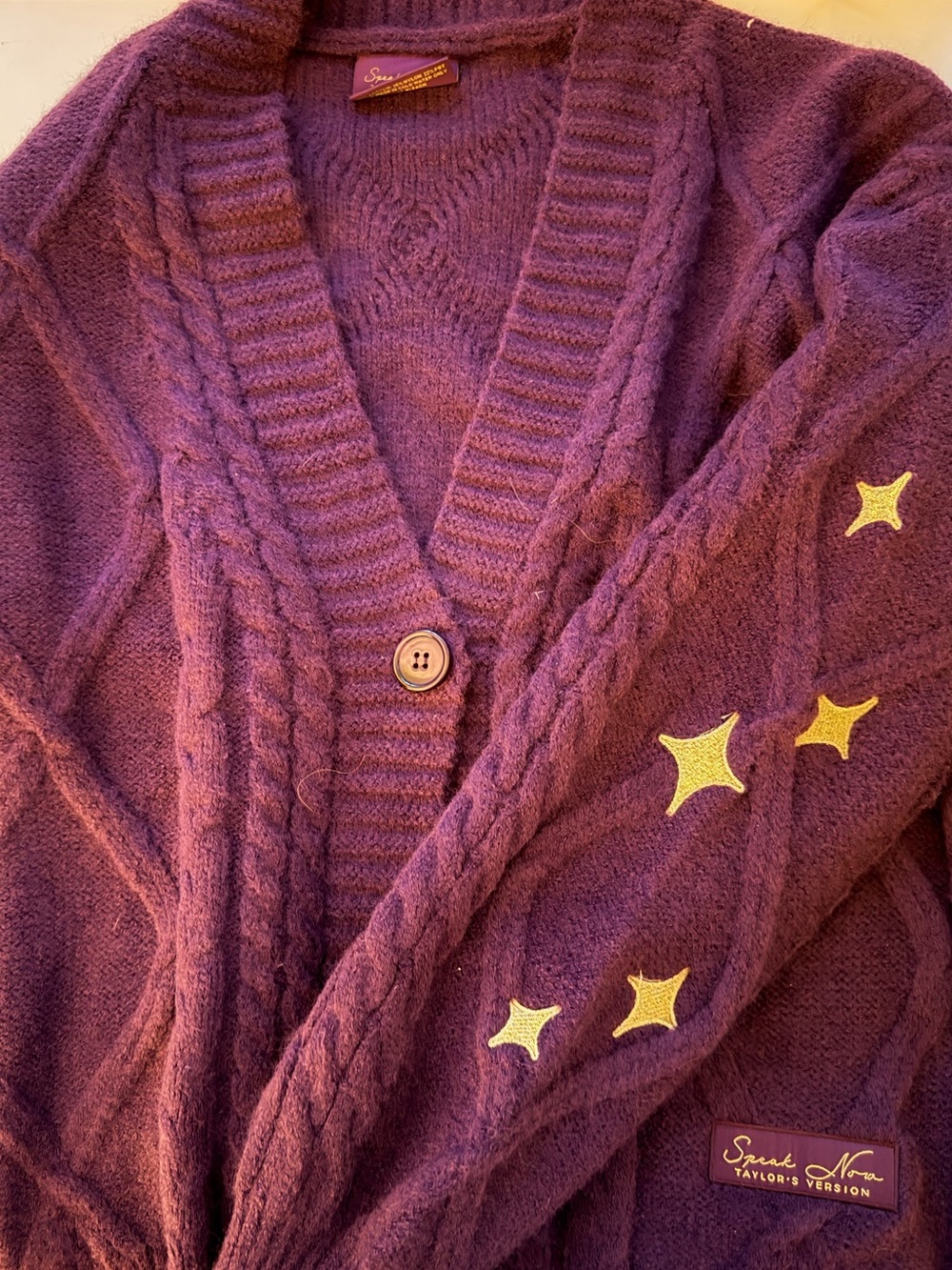 Speak Now Taylors Version XS/SM Cardigan (Worn twice)